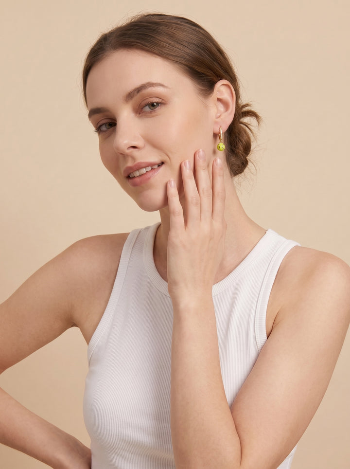 Brincos Verde Match Point | Club Collection