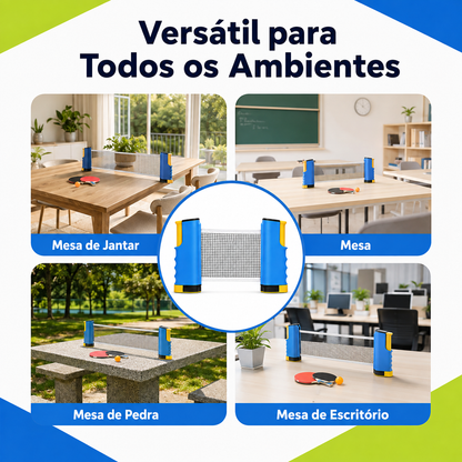 Kit RedeFlex - 1 Rede, 2 Raquetes, 6 Bolinhas e 1 Case