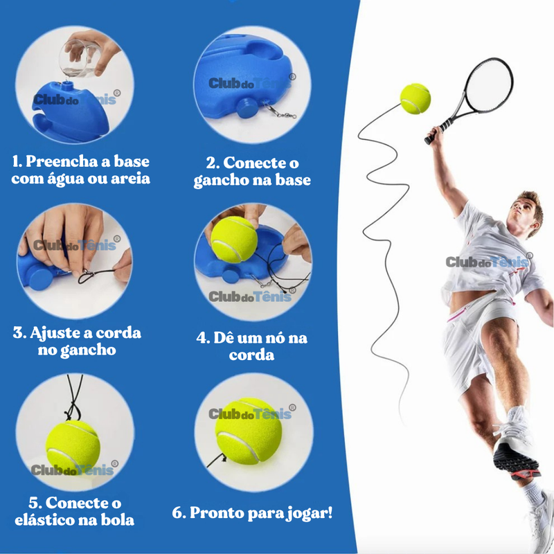 Club do tenis - SPINNY  - Evolua 10x mais rápido!
Seu Parceiro de Treino em Qualquer Lugar!
Cansado de depender de parceiros que sempre desmarcam ou de quadras sempre ocupadas? Com o Spinny da loja bora brincar, você tem a liberdade de treinar quando e onde quiser. 
Treine Sozinho: Não dependa mais de parceiros ou horários de quadra. Seu treino, suas regras.
Aprimore Suas Habilidades: Melhore sua técnica, reflexos e coordenação com prática consistente.
Versatilidade Total: Ideal para todos os níveis, do ini