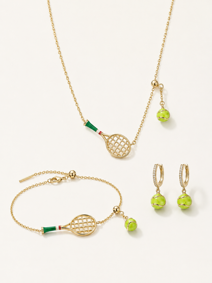 Conjunto Colar, Pulseira e Brincos de Tênis | Club Collection