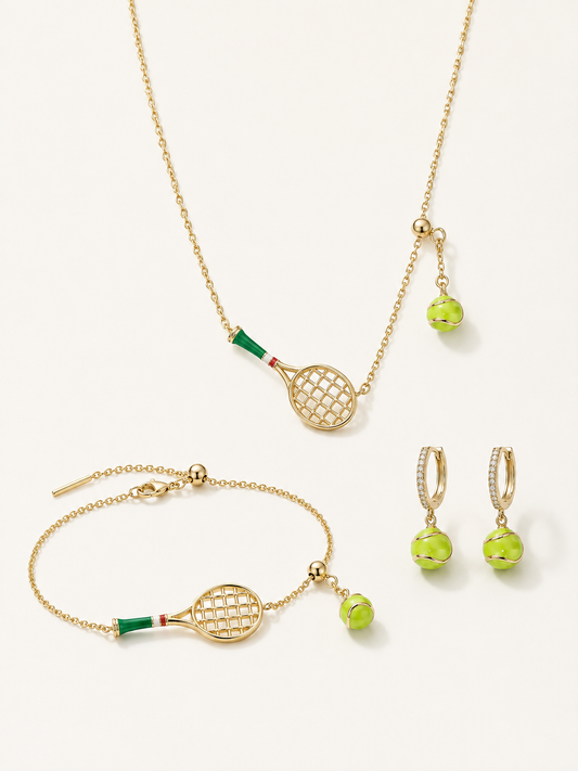 Conjunto Colar, Pulseira e Brincos de Tênis | Club Collection
