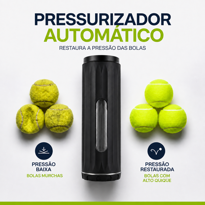 Pressurizador Automático - Restaure suas bolas de Tênis e de Padel