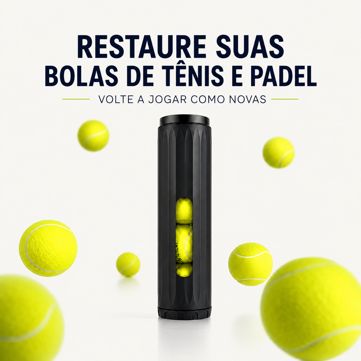 Pressurizador Automático - Restaure suas bolas de Tênis e de Padel